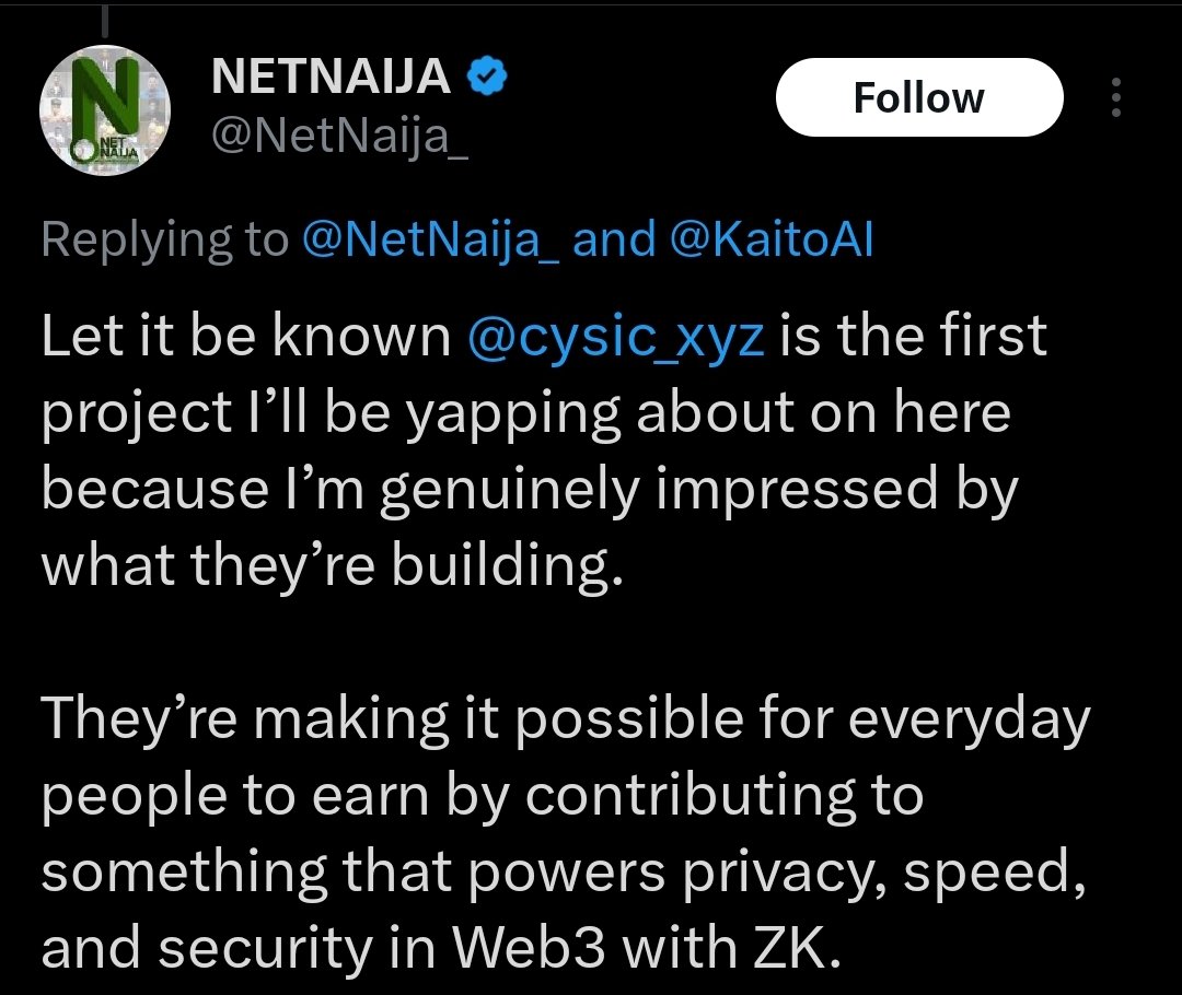 cryptee__'s tweet image. Ok this is getting interesting.
@_DebbieOA what are you waiting for?
@NetNaija_ just started yapping about @cysic_xyz
Please don't dilute my alpha 😭