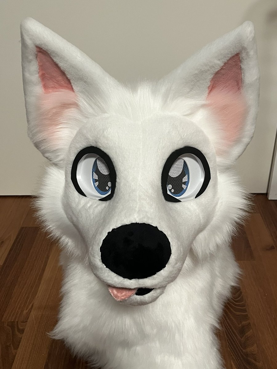 RedMoonHawk's tweet image. Cute premade fursuit head is done ✅
It’s on my new base
Comes with
3d printed headbase
Size adjustable head strap
3d follow me eyes
Magnetic size adjustable tongue
Resin teeth