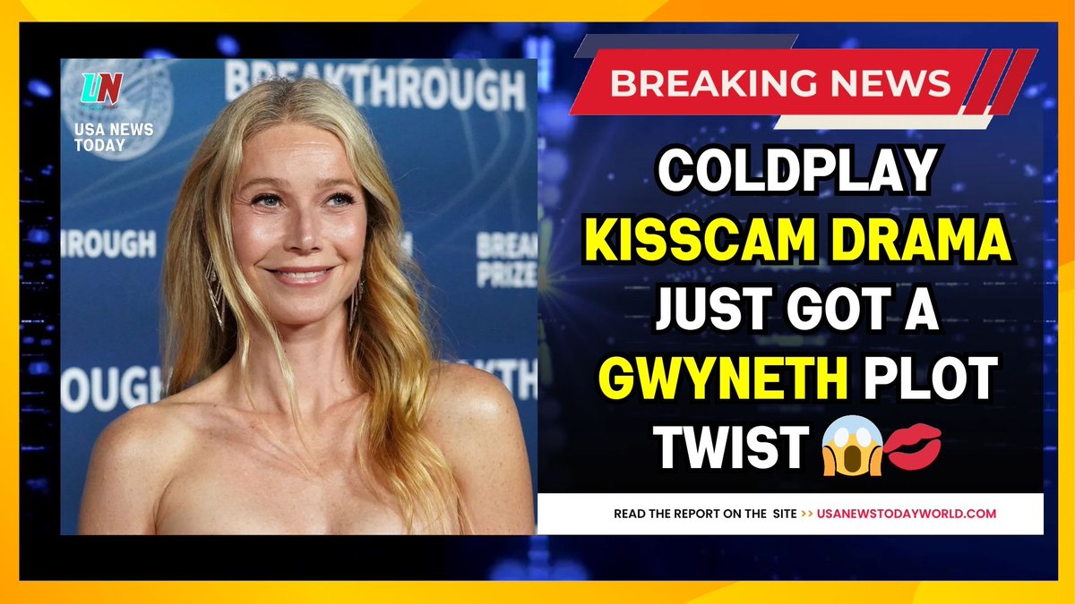 USANewsTodayTV's tweet photo. Gwyneth Paltrow Just Hijacked a Tech Scandal with Coldplay Vibes 😳🎤 https://t.co/miqMsvwelV
.
.
.
#GwynethPaltrow #Coldplay #Astronomer #Celebrity #KissCam #USANewsToday https://t.co/gCPegF4c7S