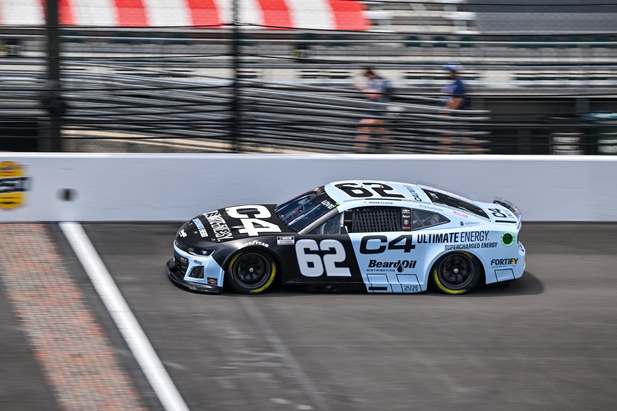 What a day at <a href="/IMS/">Indianapolis Motor Speedway</a>. The No. 62 Beard Chevrolet rolls off 35th in the #Brickyard400. The race gets underway at 2pm EDT with live coverage by <a href="/tntsports/">TNT Sports</a> @ims_radio and @siriusxmnascar.