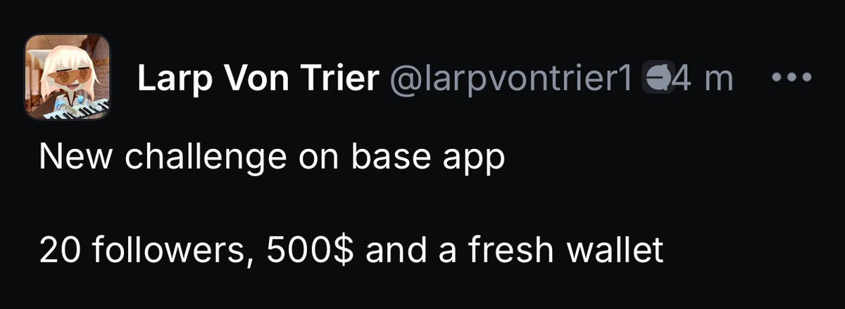 LarpVonTrier's tweet image. Gonna be a fun night
