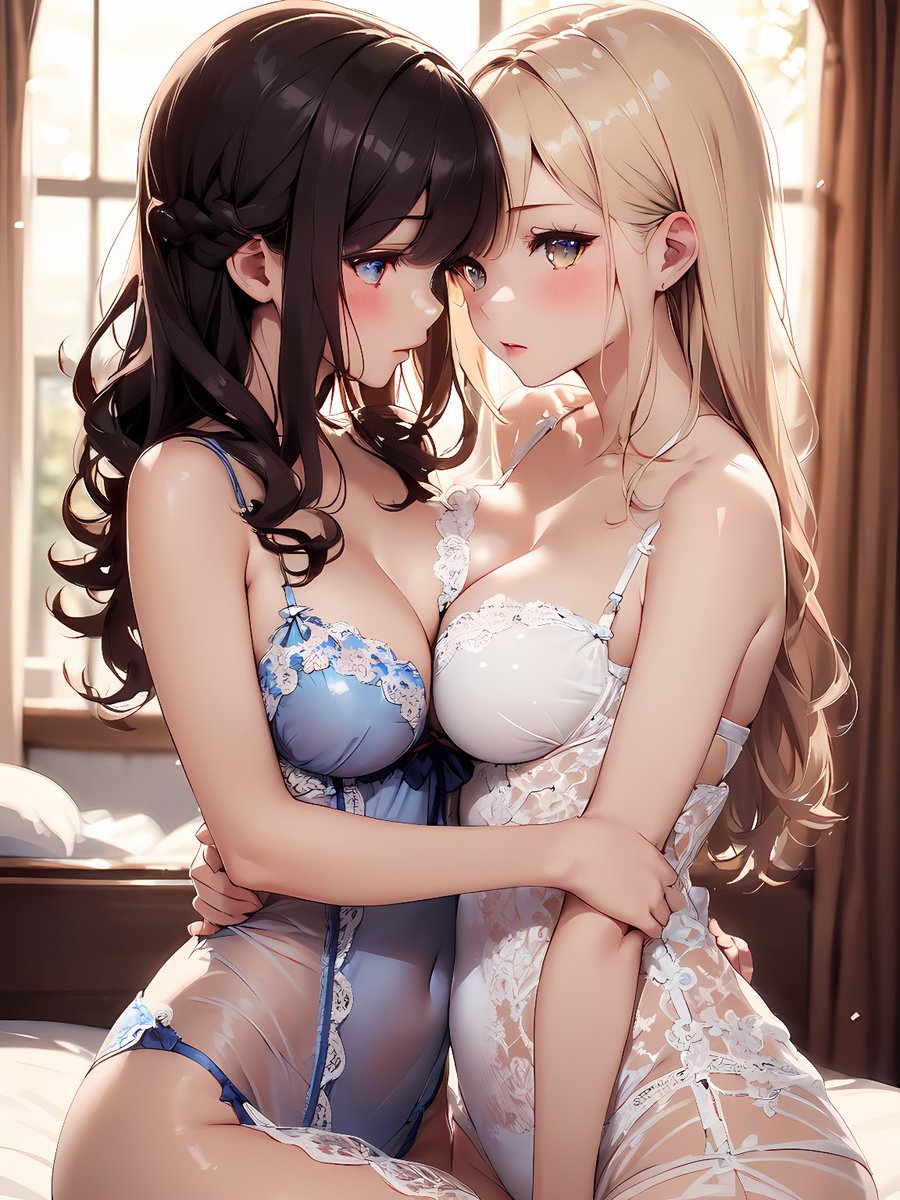 Sheena_AIart2's tweet image. ふたりは仲良しだよ💕
