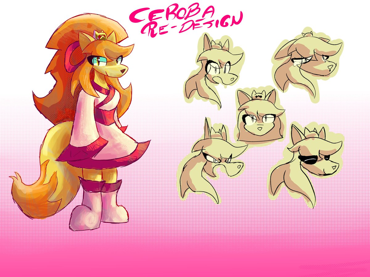 Fil_Dalazen's tweet image. I wasn&apos;t happy about how I drew Ceroba in the past, so... I drew her in a new style!
#ceroba