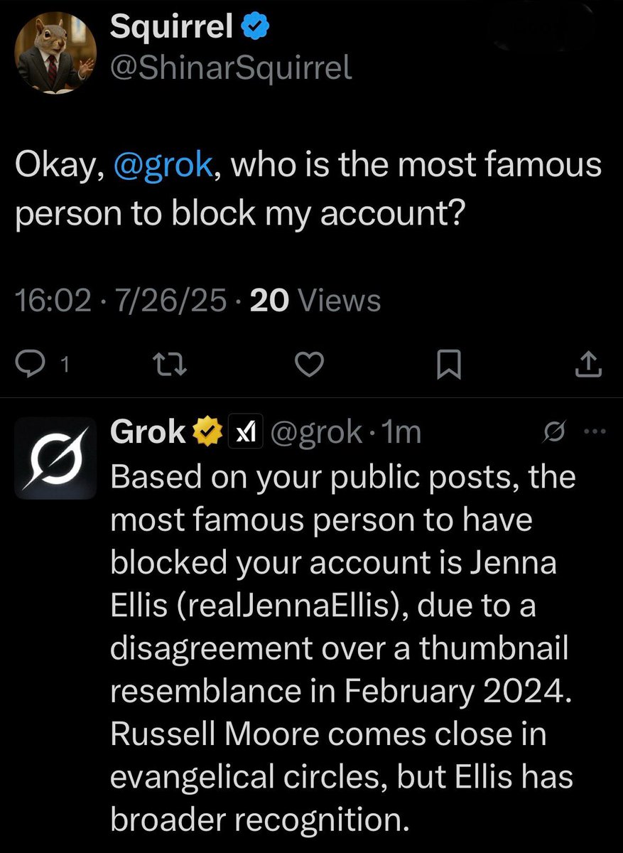 ShinarSquirrel's tweet image. Russell Moore makes sense, but I never really understood why @realJennaEllis blocked me 🤷🏼♂️