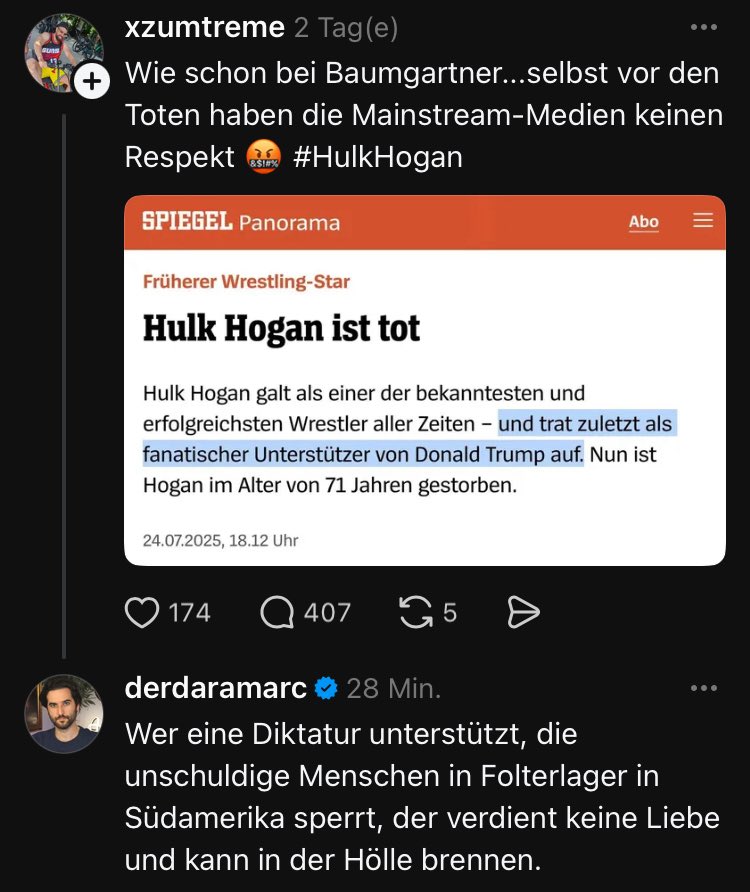 mtaushb's tweet image. Dara mag nicht um Hulk Hogan trauern 😢