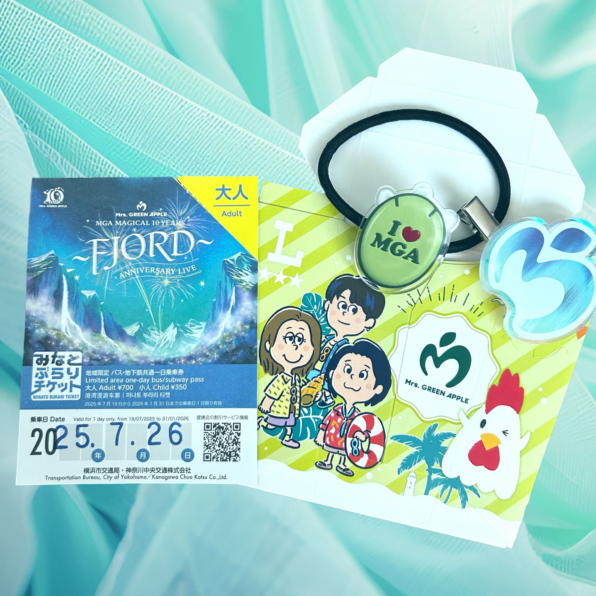Mrs.GREEN APPLE　ミセス　FJORD　くじ ガチャ　当たり　7点 Mrs.GREEN APPLE ミセス FJORD くじ ガチャ 当たり 7点