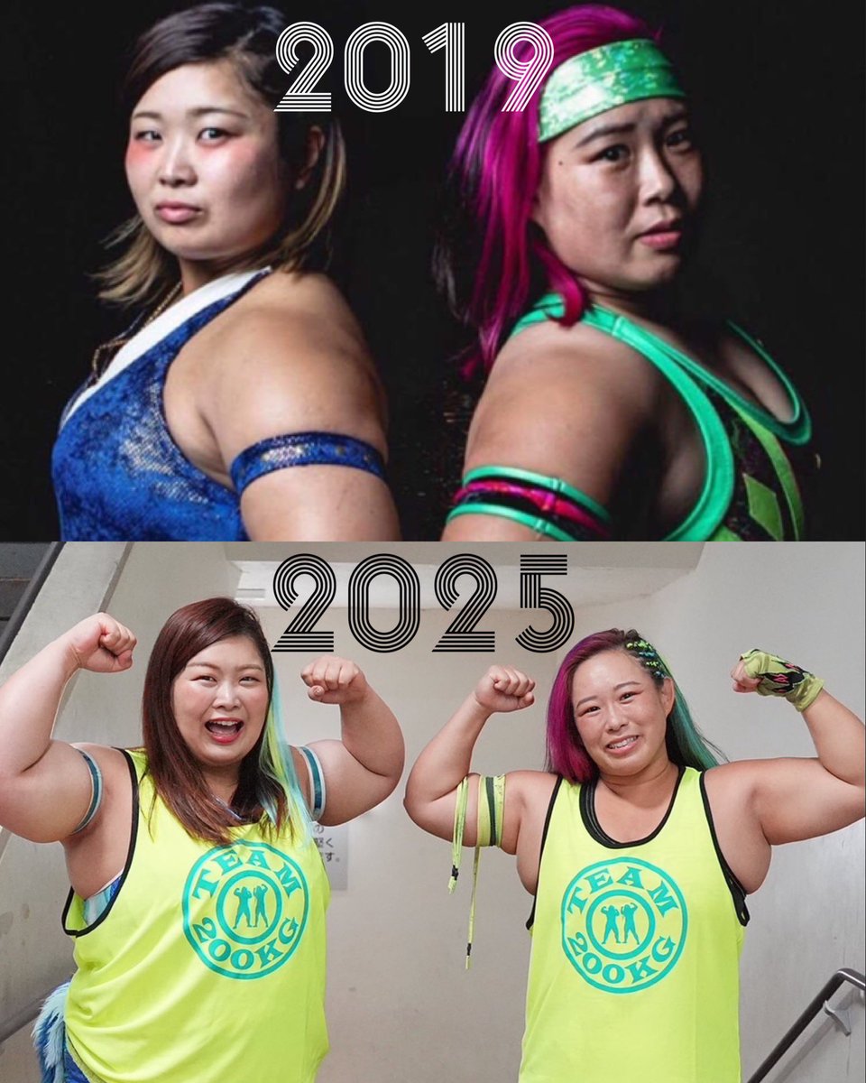 yuu_tjp's tweet image. おはようございます!
今日で #チーム200キロ 6周年🍙✨
6年前は自分が仙女の所属になるなんて思ったことなかった。想像できない自分になれたのも最高で最強のタッグパートナーがいてくれたから💪まだまだ上にいこう!
今日はチーム200キロの写真をハッシュタグ付けてたくさん上げてほしいです💗