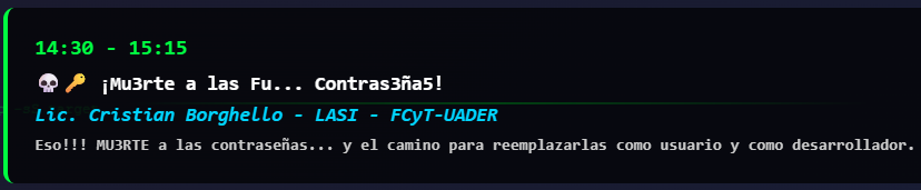 SeguInfo's tweet image. Día de lluvia, PPT y animaciones.
Estaba preparando mi presentación para ∞ Hacking Day y a ChatGPT se le ocurrió ponerse moralista: me dijo que estaba mal desearle la mu3rt3 a las contraseñas y no quería hacer su lápida 💀🪦🔒
Nos vemos el 8/8 en Paraná!
hackingday.com.ar