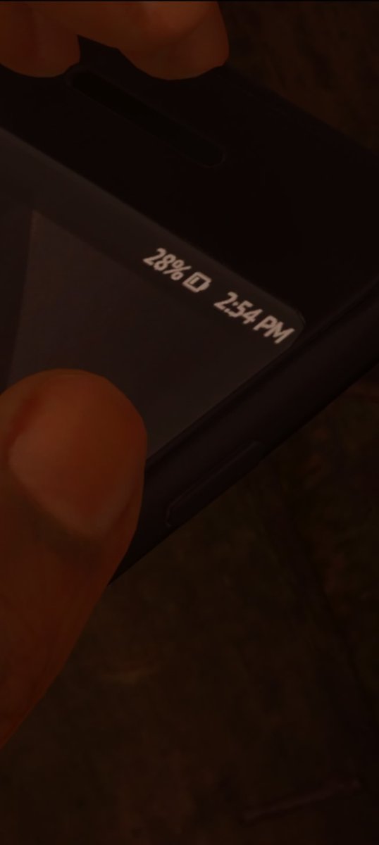 TheDogtor's tweet image. Hehe, the battery percentage of Saga&apos;s phone in Alan Wake 2 has the funny Detroit Become Human number 😛