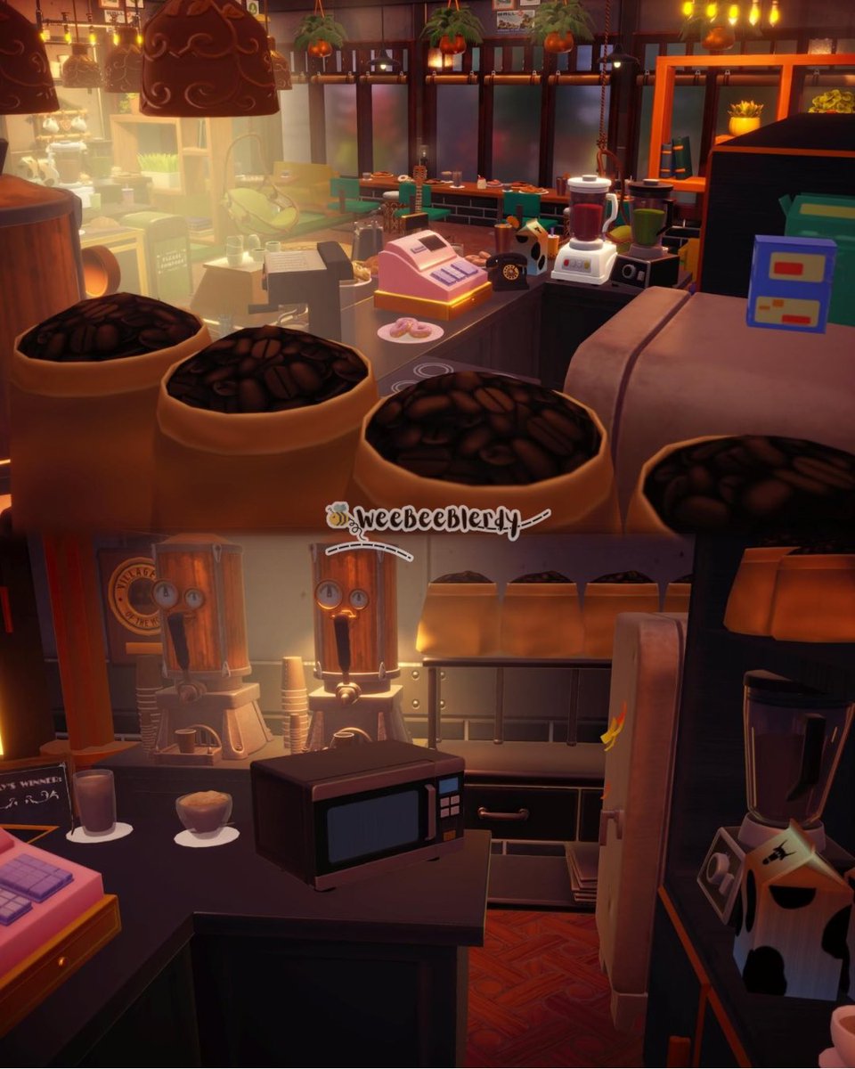 weebeeblerdy's tweet photo. ✨☕️ Dreamlight Starbucks Coffee Shop ☕️✨

I used to work a Starbucks for 5 years so this was a cathartic build for sure! Though I built this is April, now that we have a Coffee Shop house, this will be very tedious to move over lol💛 #DisneyDreamlightValley #DDLV #DisneyDLV https://t.co/5zH4HSLmFV