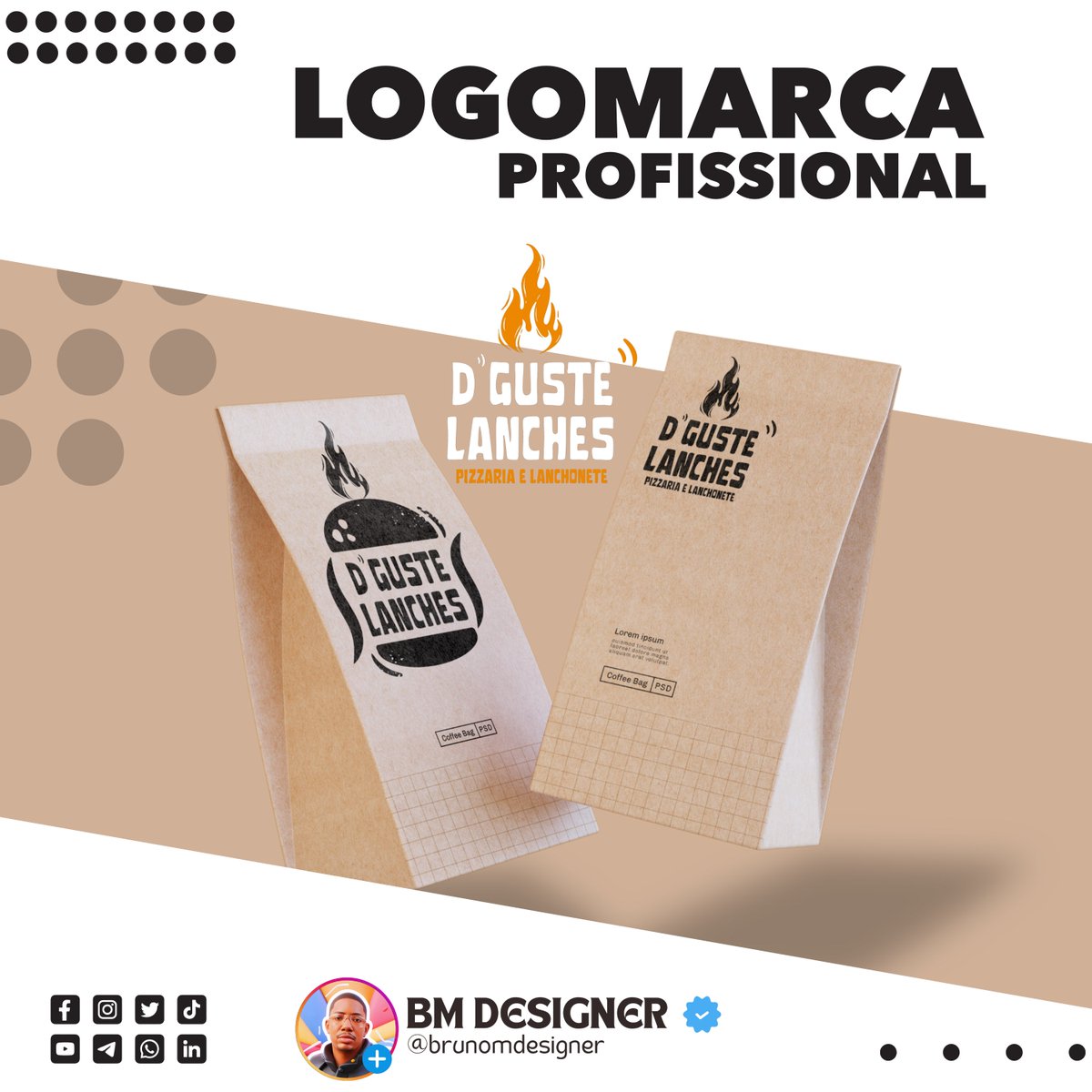 🚀 Eu sou Bruno Marlon especialista em Social Media e Design, e estou pronto para transformar o seu negócio!