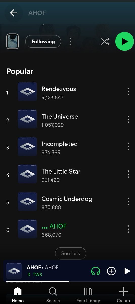 [🚨] AHOF's "Who We Are" surpassed 8.6 million streams on Spotify!
 
It took us 26 days to reach 8.6M!? We shouldn't be satisfied with this. Let's aim for 30M+ by the end of August! Come on, Nameless! We can do better than this!😭🔥
 
DROP YOUR SPOTIFY LINKS!
 
🎯 500 links