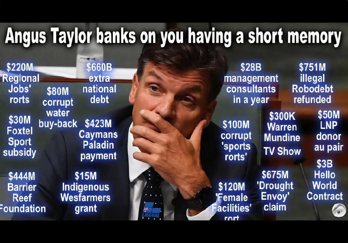 PiantaChris's tweet image. The Australian electorate has said, &apos;we don&apos;t want any more liberal RORTS&apos;! ..
Now we are waiting for our NATIONAL ANTI CORRUPTION COMMISSION to deal with those liberal RORTERS.....
Also, don&apos;t forget, those liberal ROBO-DEBT PERPETRATORS are still walking freely in our society.