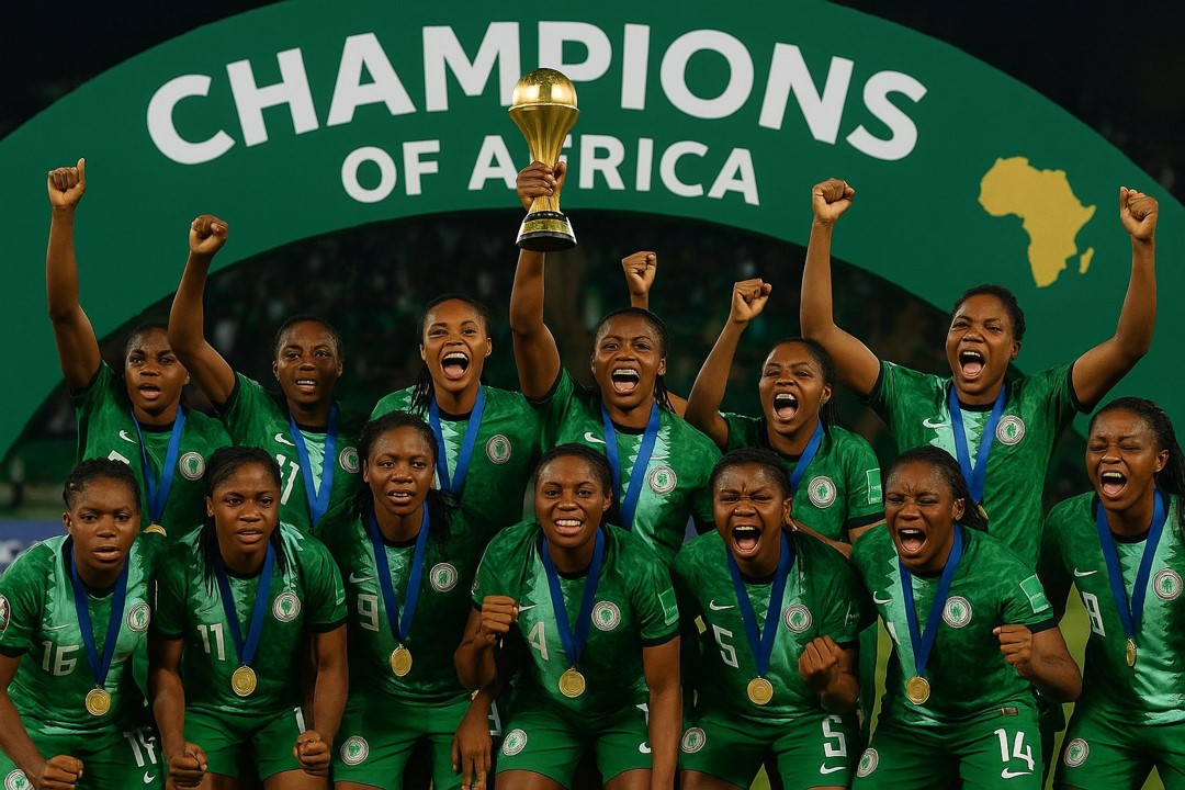 NNNewsMedia's tweet image. Nigeria mounts stunning second-half comeback to win 10th WAFCON title with 3-2 victory over Morocco nnnewsmedia.com/nigeria-mounts…