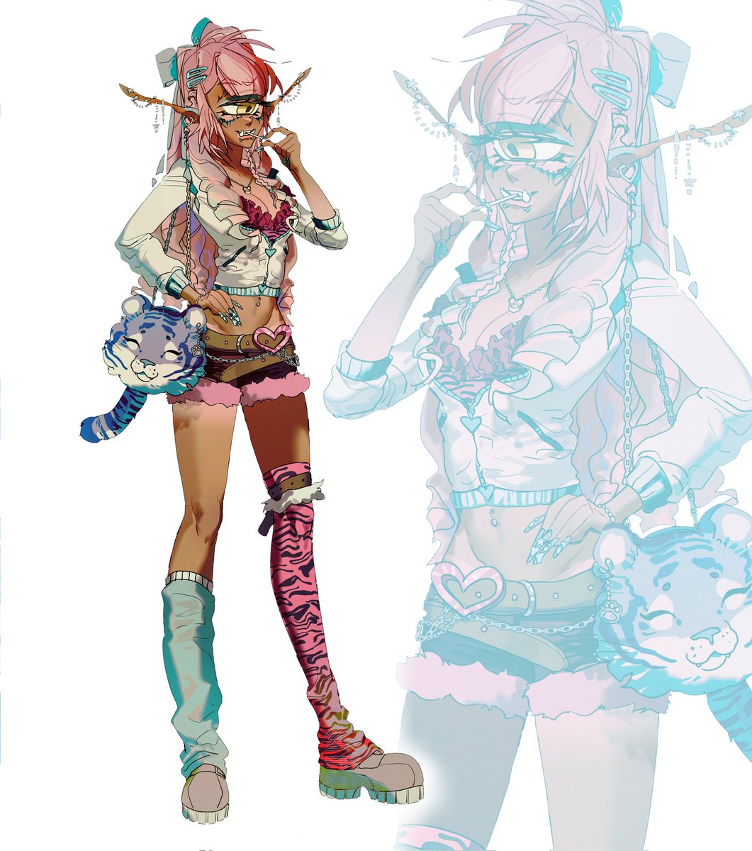 I'm a little bit obsessed with gyaru monster girls...
#monstergirl #oc #cyclops #DigitalArtist