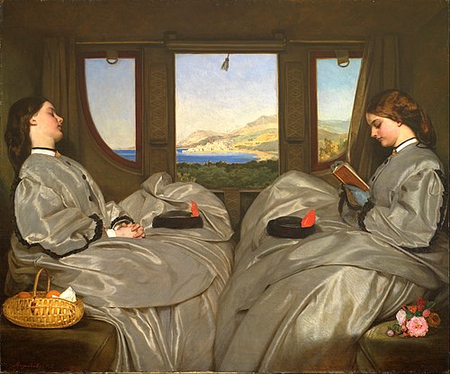 MorganaBwrites's tweet image. Shakespeare Sunday
"To unpathed waters, undreamed shores …"
~ William Shakespeare, A Winter’s Tale (4.4)
The Travelling Companions by Augustus Leopold Egg (1862)
