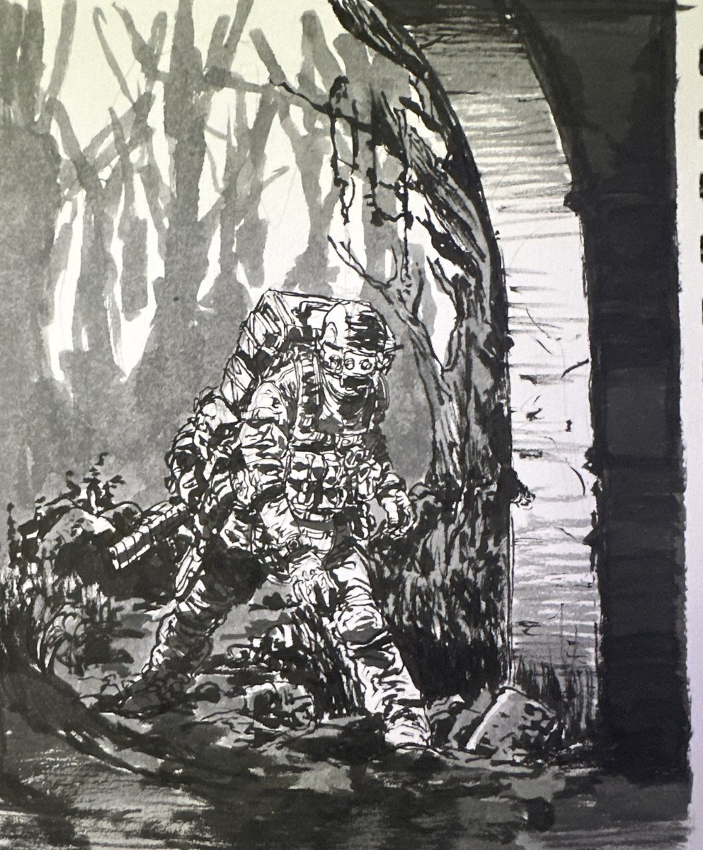 wrekageart's tweet image. half done but i gotta leave soon.
recently been catching up with the development of Beta Decay. its looking great and i think more people should check it out. looks a lot like this