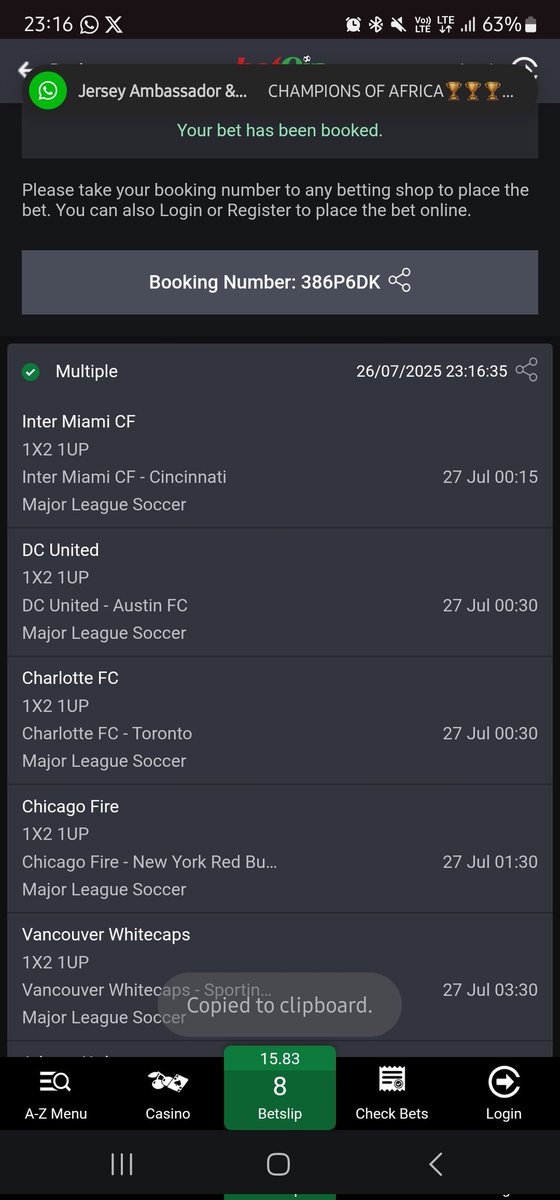 ConvertOdds's tweet image. MLS overnight on Bet9ja #Bet9jaCode 

386P6DK
386P6QY
386P72X
386P7FS