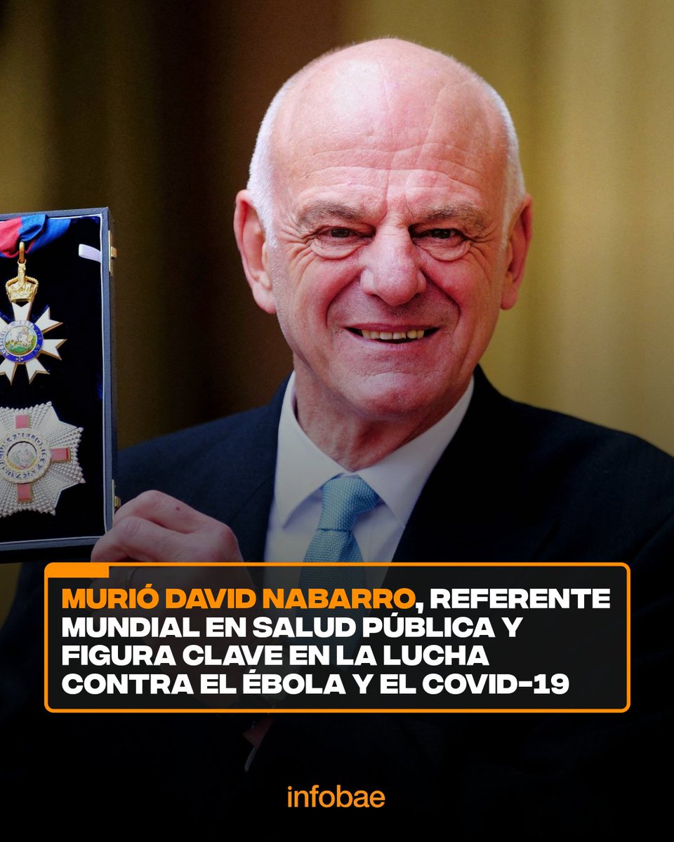 infobaeamerica's tweet image. Murió David Nabarro, referente mundial en salud pública y figura clave en la lucha contra el ébola y el COVID-19 infob.ae/4mhZoDB