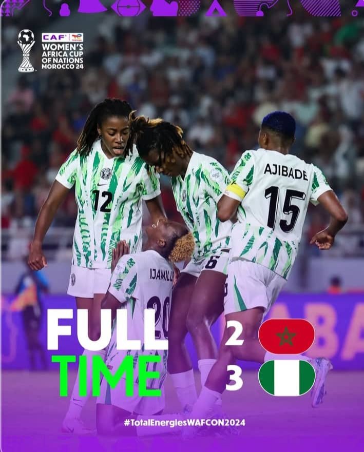 I love love dis 😍 and I enjoyed d match, pure example of no be first person wey start run dey finish am 😉 congrats girls 👏👏👏🎉🎉🎉🥳
#FalconsAreHere