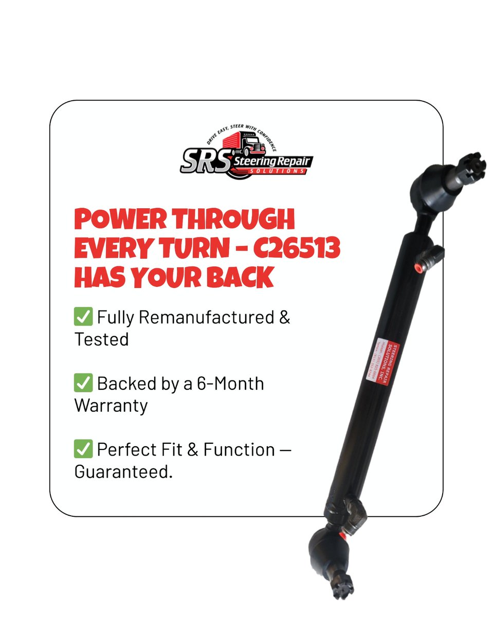 steeringrepair's tweet photo. Upgrade your ride with our Remanufactured Power Steering Assist Cylinder
🛞 Part #20869046 | Model: C26513

Why pay more for new when you can get the same performance with added value?

✅ Fully Remanufactured &amp; Tested
✅ Backed by a 6-Month Warranty
----
https://t.co/tVGSIt2Ewl https://t.co/tvJRhApteL