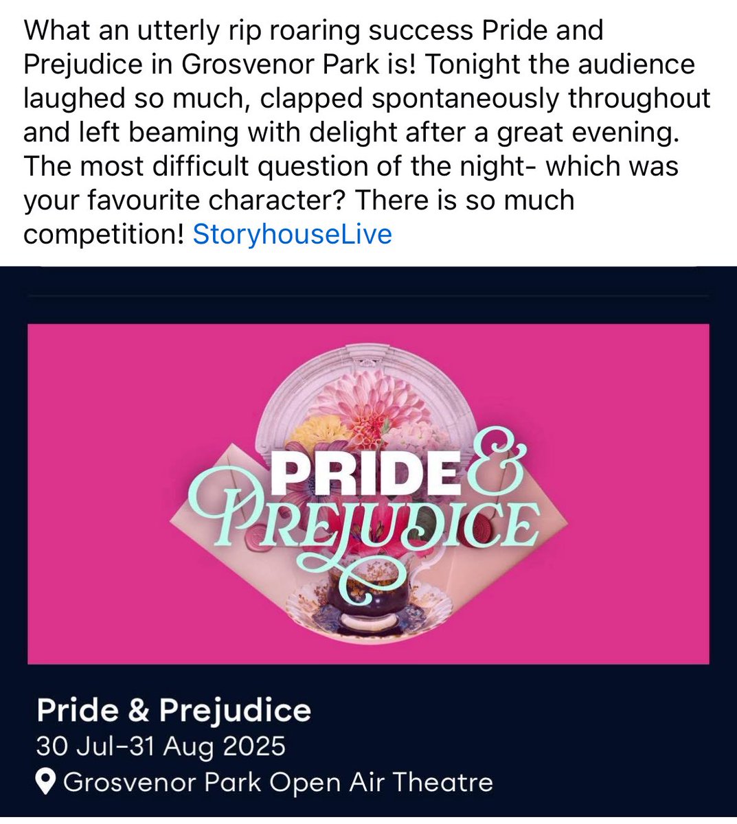 How about this for a great day out: 10.30 or 2pm join The Chester Tour to learn about the city s fascinating history (meet near the statue, Town Hall Square. Tickets: chestertours.org.uk or pay cash) Then an afternoon or evening with Darcy or Sherlock.