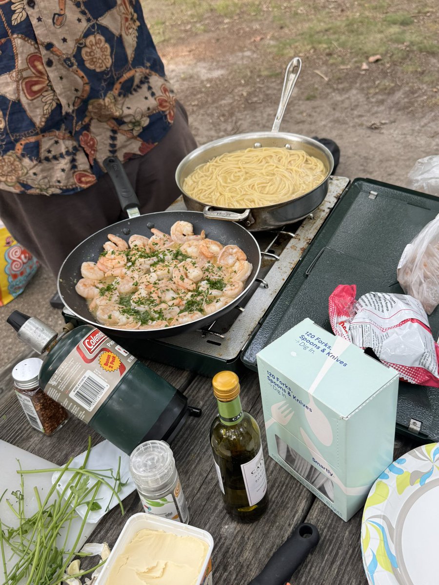 frict's tweet image. They ain’t got shrimp on campsite 43 bro