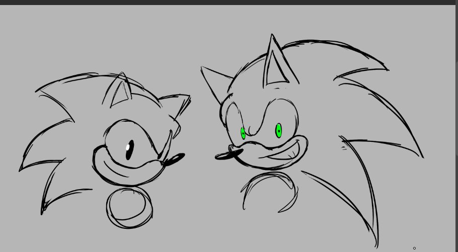 Alessthefa83276's tweet image. I think this is the way I like to draw classic and modern Sonic the most :]