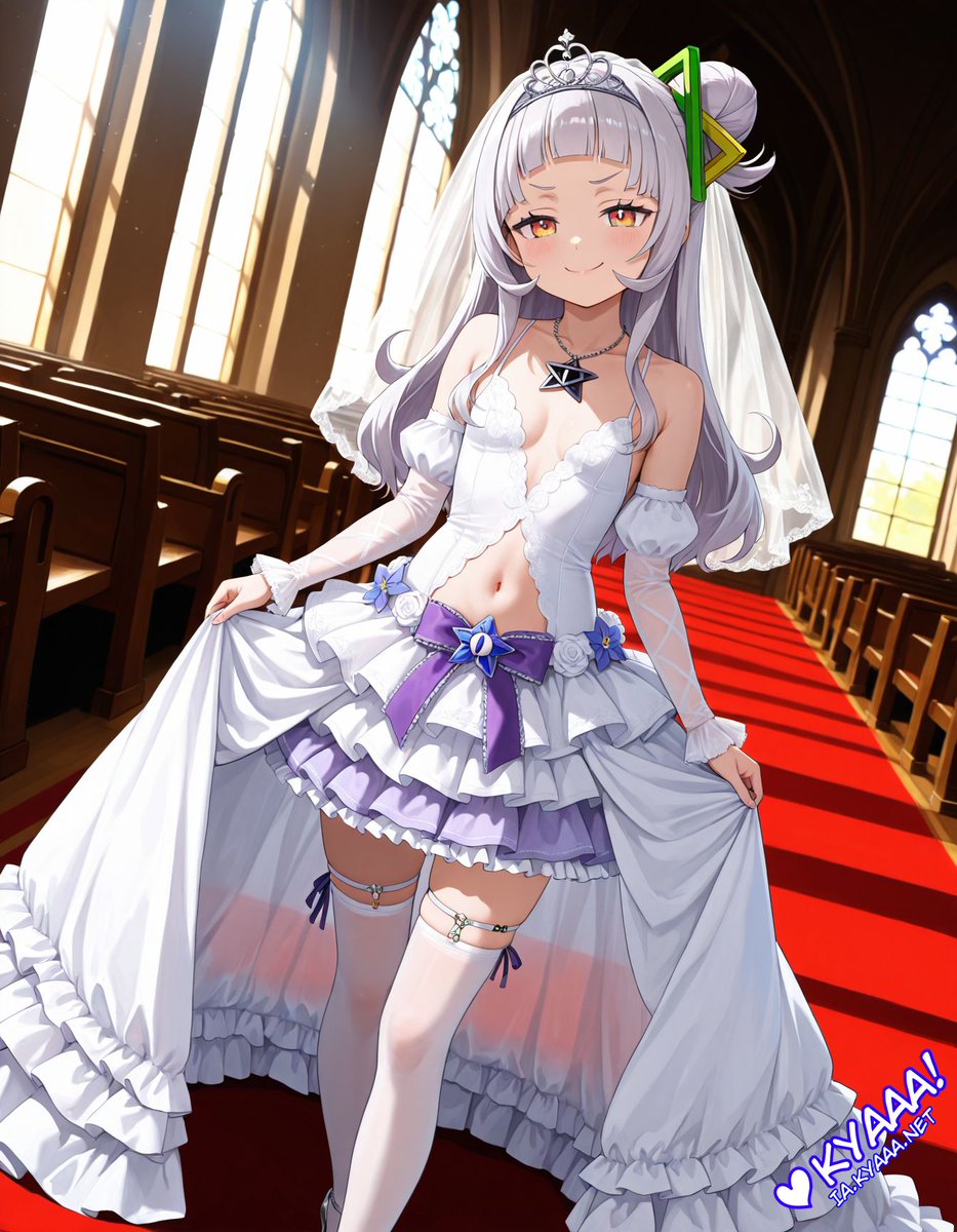 KyaaaNet's tweet photo. Murasaki Shion wedding dress❤️❤️ https://t.co/HQqMgY3r8M