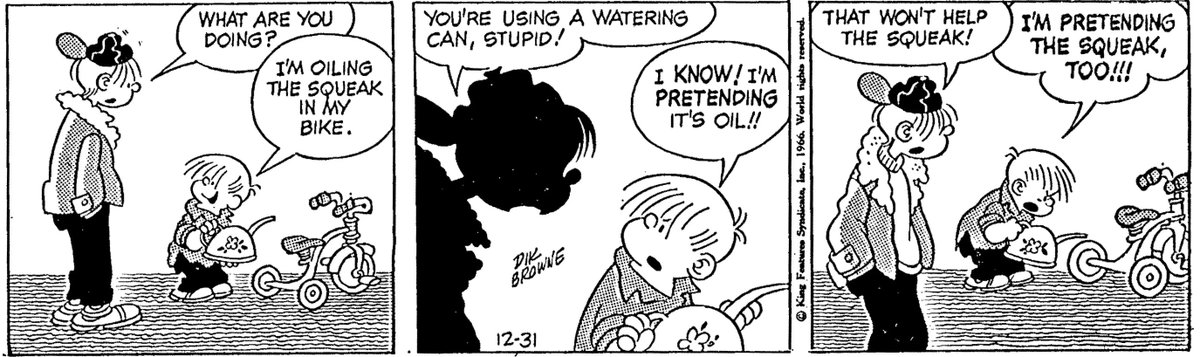 ComicsKingdom's tweet image. Relive the charm, wit, and gentle humor of classic family life with vintage comics like Hi and Lois! comicskingdom.com/vintage/hi-and…