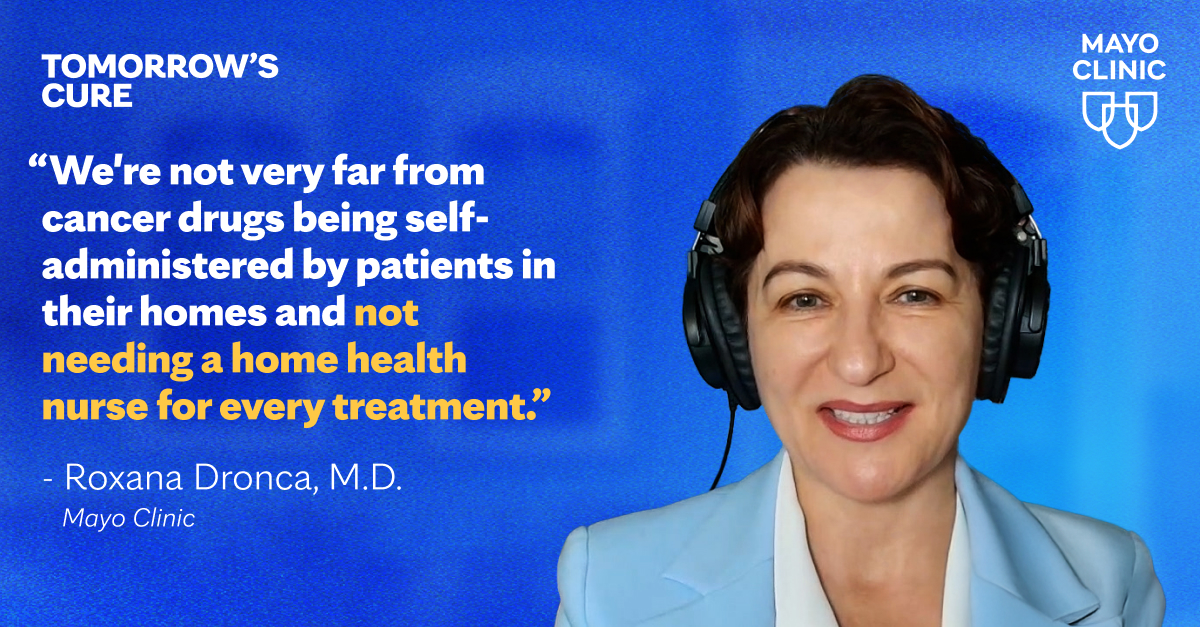 On this week's episode of Tomorrow’s Cure, we examine how at-home cancer care is redefining treatment delivery—and what it means for patients, providers, and the future of care. Learn more: mayocl.in/4o7tL1d