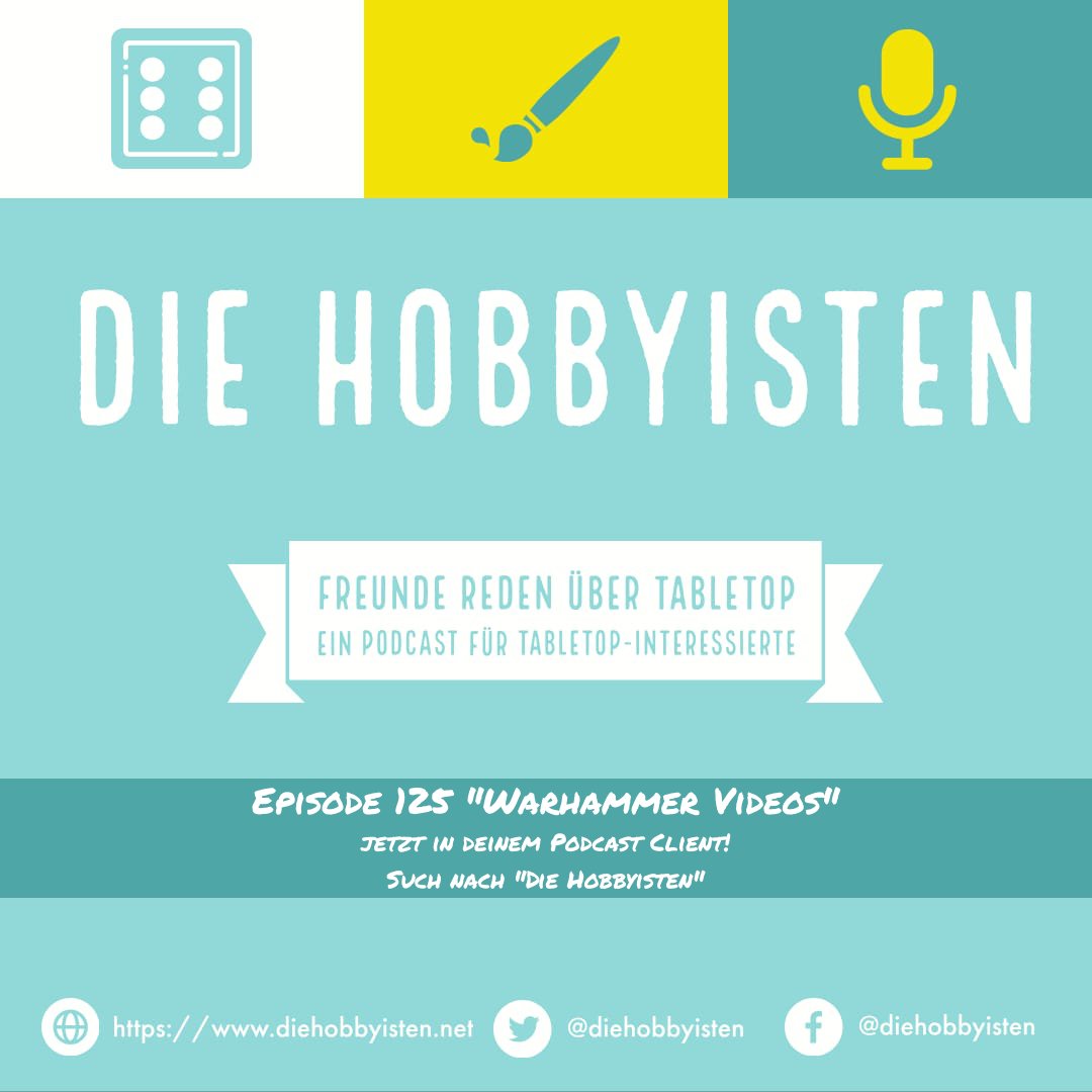 diehobbyisten's tweet photo. Episode 125 "Warhammer Videos" ist verfügbar!

Zu finden in eurem Podcast Client oder unter https://t.co/uyXmtXOxeY

#tabletop #tabletopde #tabletopgaming #ttde #warhammer40k #warhammer #gamesworkshop #warhammertv https://t.co/lAXtWvIBZt