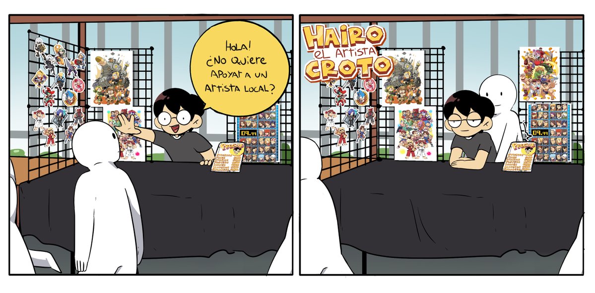 HairoElCroto's tweet image. ~en estos ultimos meses estuve muy ocupado yendo a eventos a vender merch, conocí mucha gente, a los que me hayan visto muchas gracias por su apoyo 👀