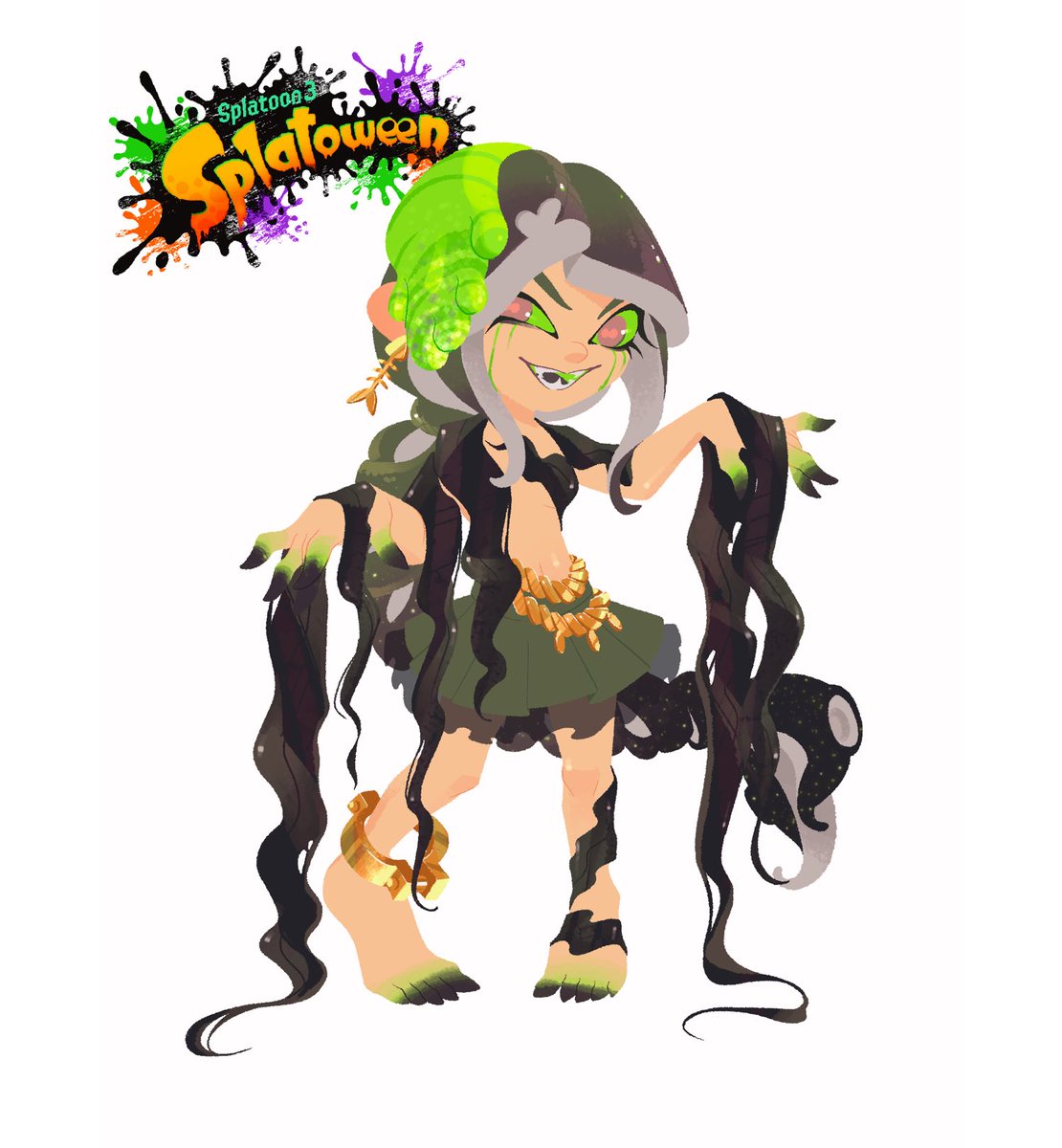 Vincenciel's tweet image. Special Splatfest Outfits for Wakami
#Splatoon2 #Splatoon3 #スプラトゥーン2 #スプラトゥーン3 #Splatoonart #illustration #イラスト #Splatoon
