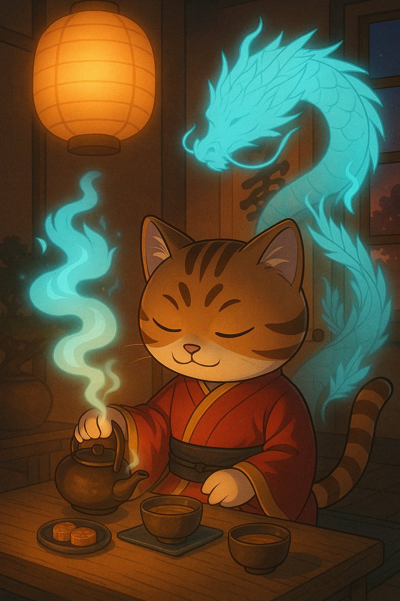 TheDragonLi's tweet image. Tea is poured, the ritual begins.
Those who stay at the table will taste victory.