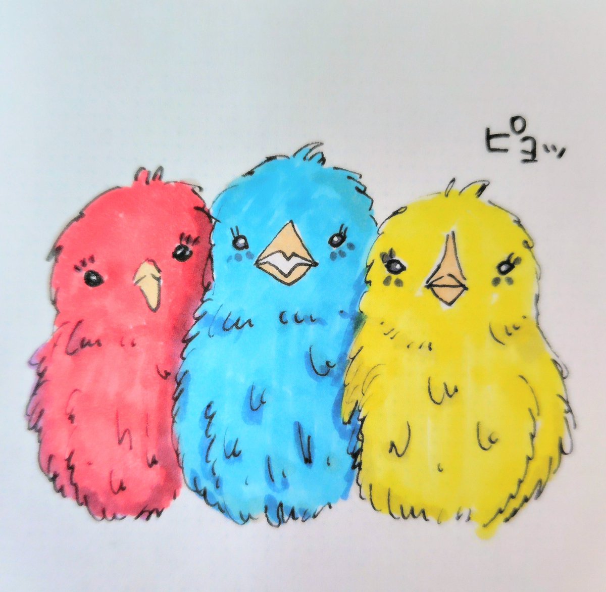 marujiroart's tweet image. お祭りで昔カラフルなヒヨコ売ってたな🐥
絶対ダメじゃん😭

#子どもの時には分からなかった
#カラフルなヒヨコ
#お祭り
#ゆるいイラスト #みんなで楽しむTwitter展覧会 #芸術同盟  #つぶやき  #落書き #ドゥードゥル #doodle