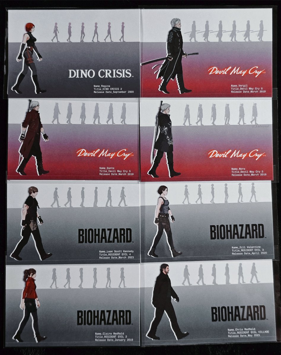 _Lachrymal_'s tweet image. Great Capcom Exhibition Cards
It's great to see Regina / Dino Crisis get acknowledged!