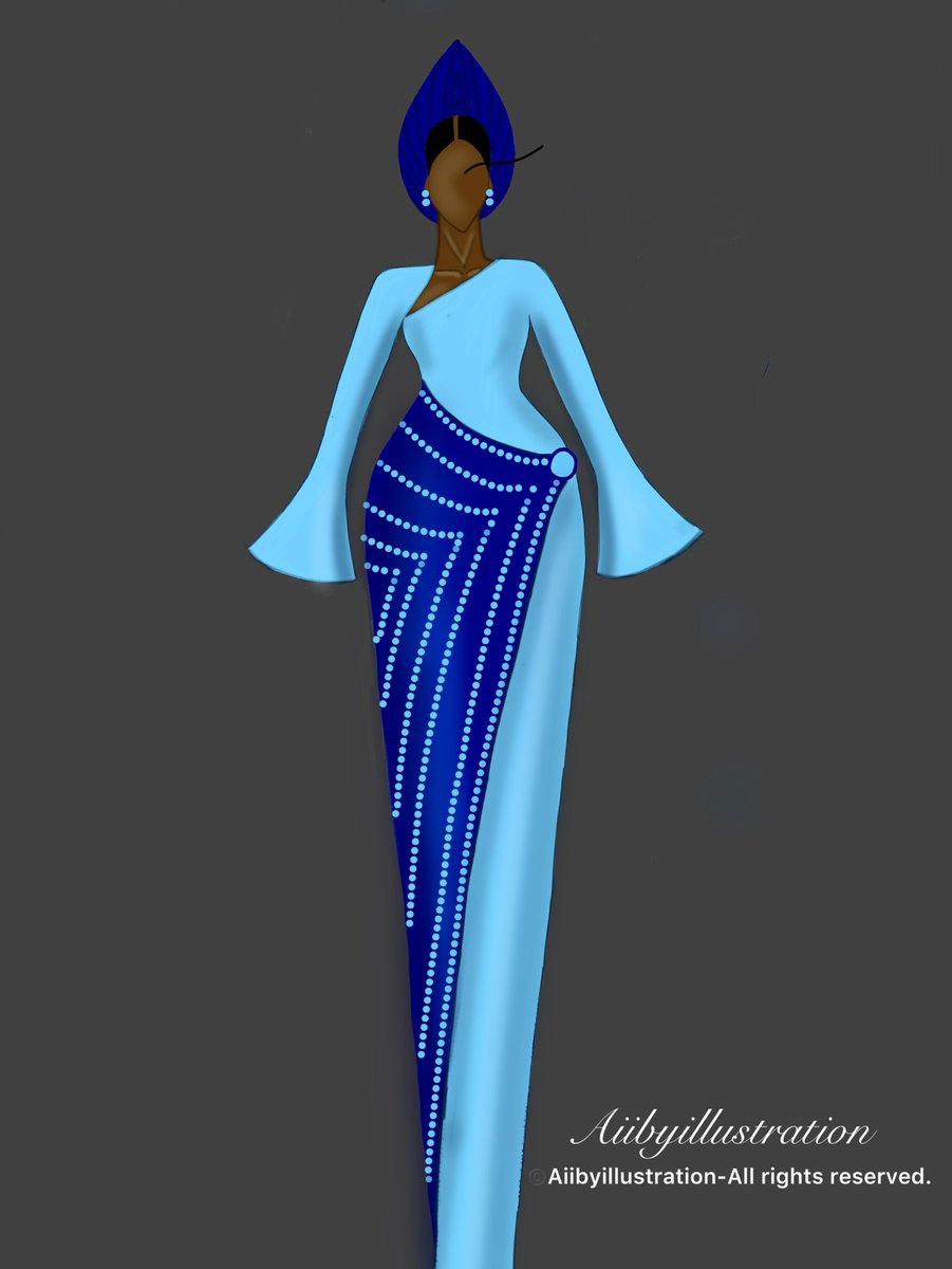 aiiby1's tweet image. Five days of flower inspired Aso Oke outfits. 
DAY 4 - BLUE HUDRANGEA MACROPHYLLA.

This flower is delicate, romantic, rich , soft, and has a velvety finish. Perfect for an elegant Yoruba bride✨

#fashionillustration #asooke #owambe #digitalillustration