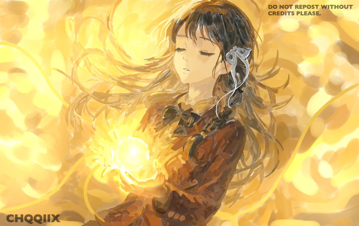 chqqiix's tweet photo. while drawing this the song ‘golden brown’ was on my mind so i decided to make the art golden. 

#you_zitsu #ClassroomOfTheElite #HorikitaSuzune #AnimeArt #cote https://t.co/yrorfL4hZh