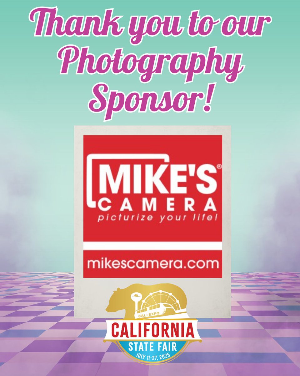 CAStateFair's tweet image. Shoutout to Mike&apos;s Camera! Mike’s Camera has donated a $150 gift card to be awarded to the winner of the Best in Show of the Photography competition and $50 gift cards to be awarded to the Judges favorite in each of the 3 award tiers! #CAStateFair