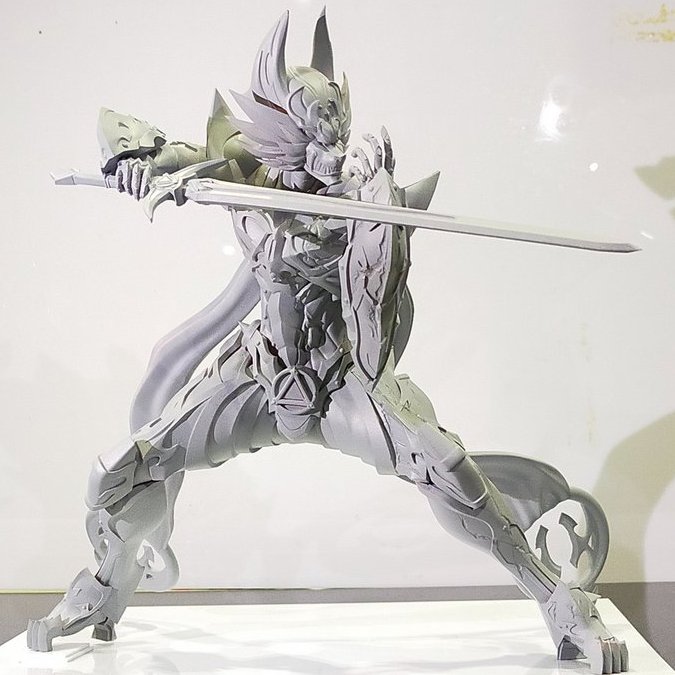 9ruru2's tweet photo. #WF2025夏 
#牙狼炎の刻印
欠片も告知してなくてすみません！
今回WFでレオン牙狼原型展示しています！！
初デジタル造形でお見苦しい点多々ありますが、良ければ是非見に来てください！！！ https://t.co/vplrefRj2v