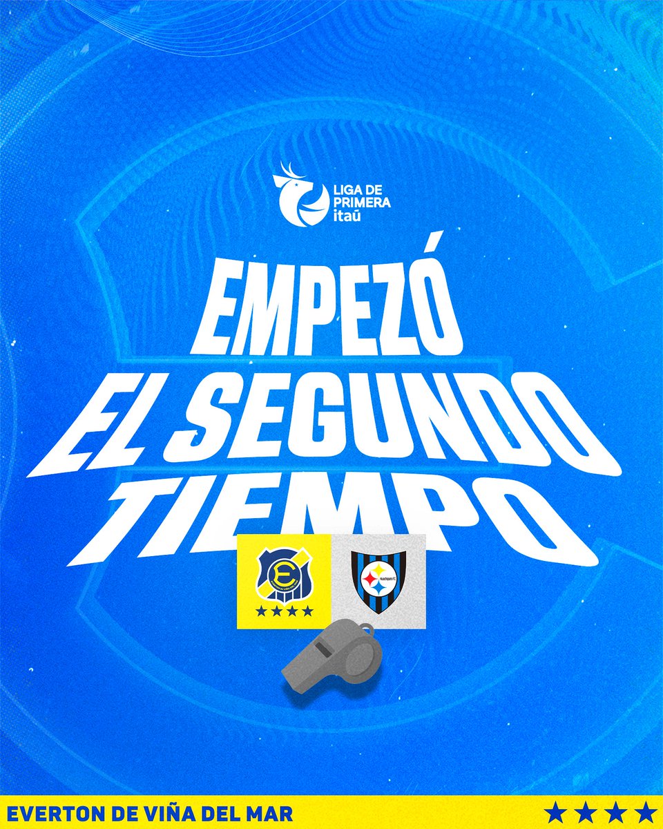 evertonsadp's tweet image. 0’ ST ⏱️ • ¡Comenzó el complemento en Sausalito! 🔥

Fecha 17 📌 #LigaDePrimeraItaú ⭐️

#EVEvsHUA 🔵🟡 3-1 ⚫️🔵

🔹️ #YoCreoEnElEforé • #VamosEverton • #Evertonízate 🔸️