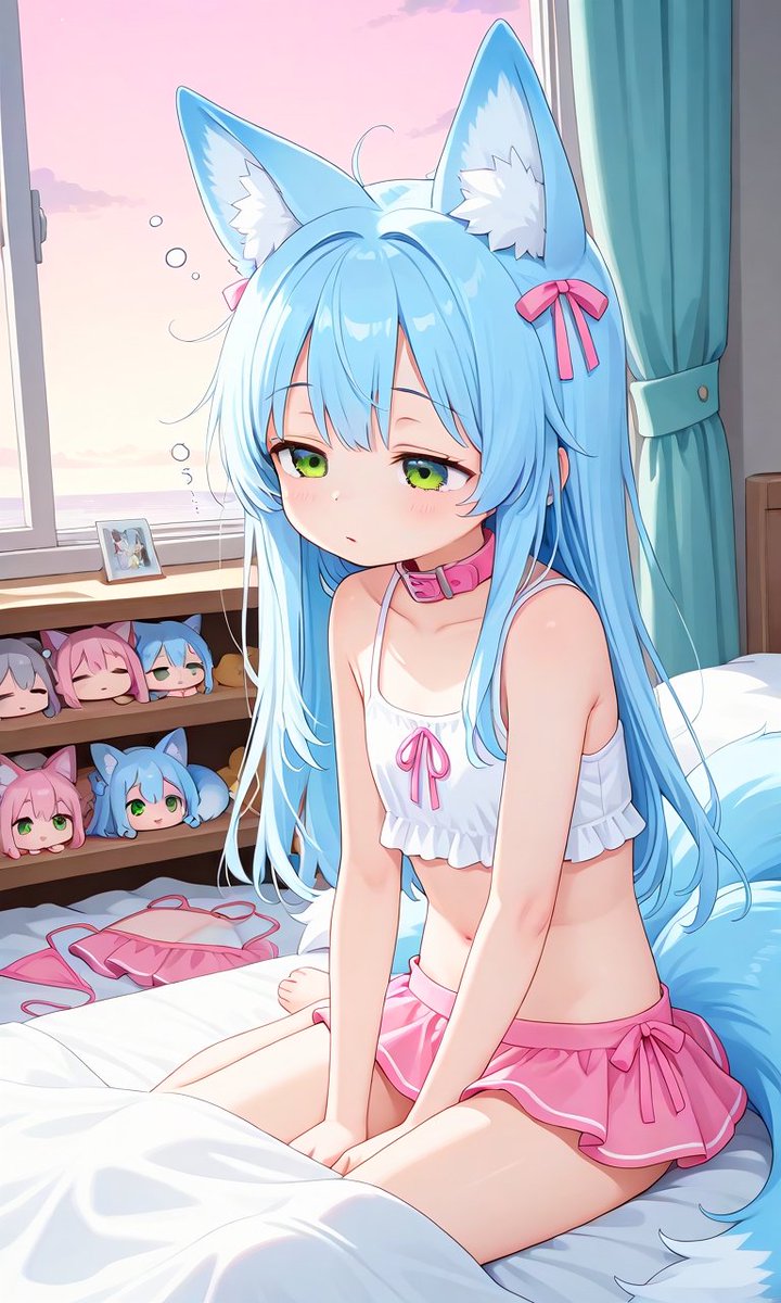 littlesanyafox's tweet image. Super sleepy after putting all my things in my new room and a little help with Mom. Also thank you Mom (@Cordelia_Tachi) give me this lovely caller. 

🩵Littlesanya🩷
#aiart #pixai #AIイラスト