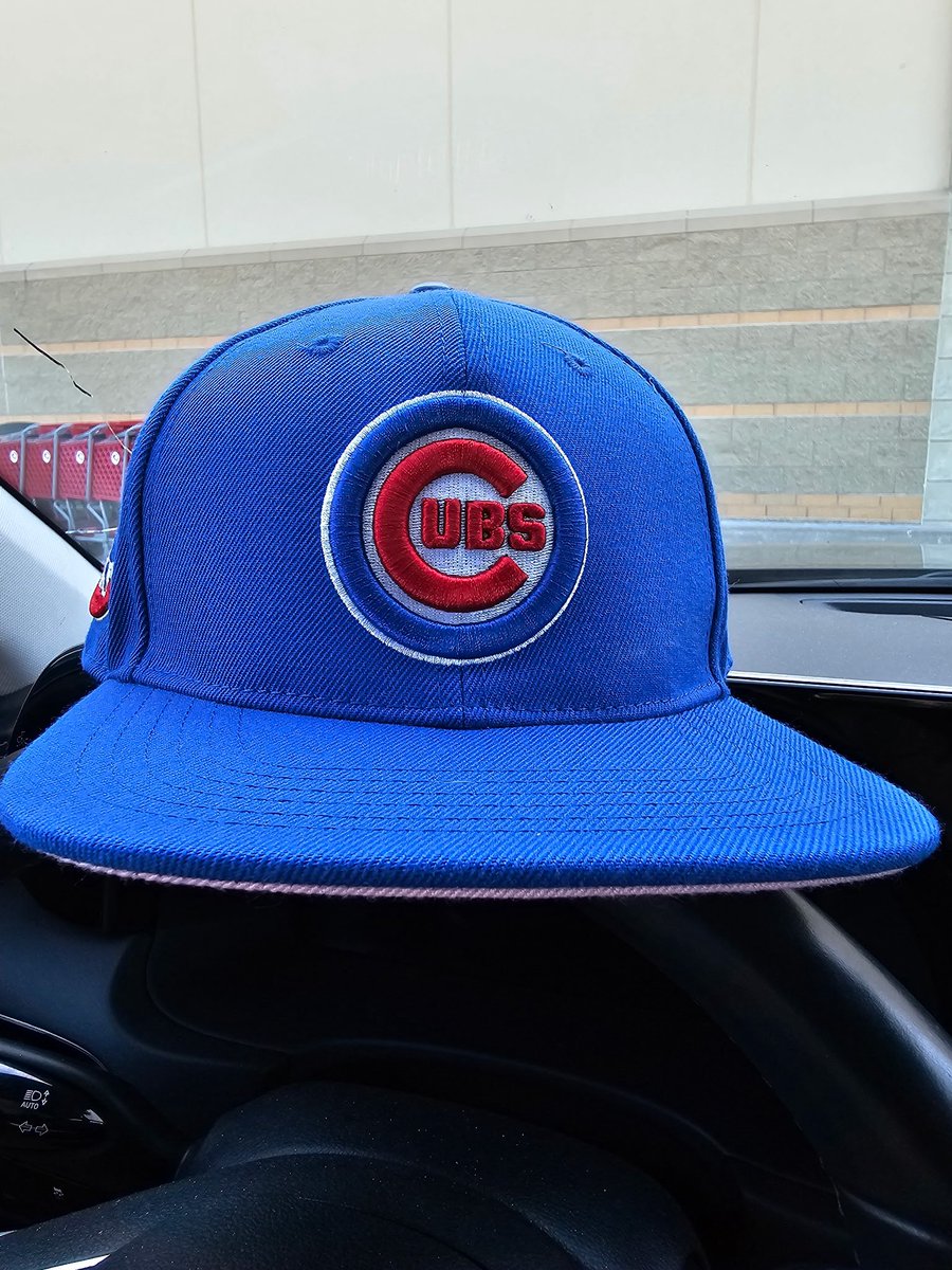 EarnedFunAvg's tweet image. The hats we wore during ProffittPalooza Jr 2025. @sambalamba had a @Cubs hat with a pink under bill. Johnny had the @McNeeseSports hat and Eric had the retro @cubs hat with the bear and guitar.