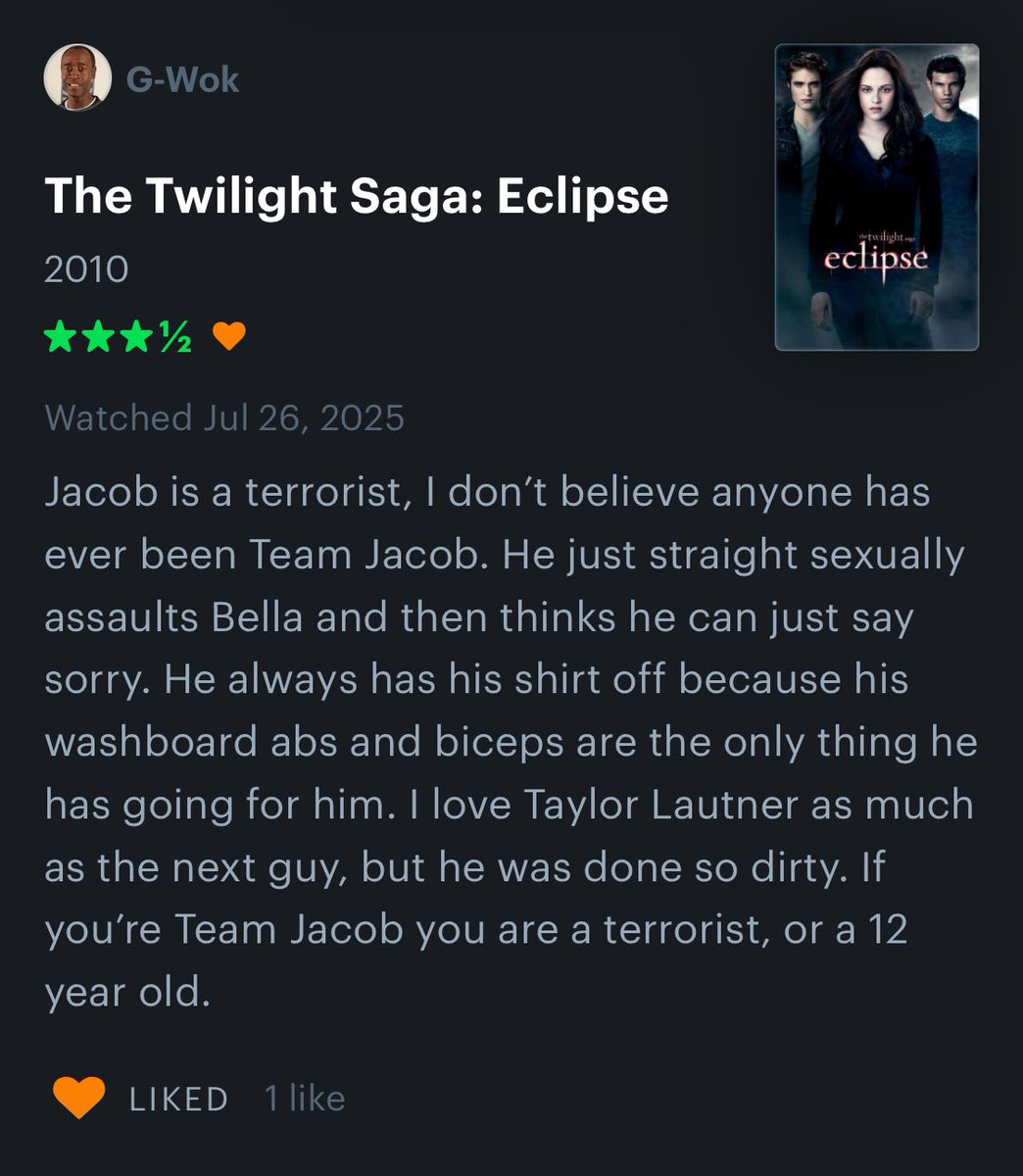 SP4CECOP2's tweet image. My teenage brother getting into Twilight