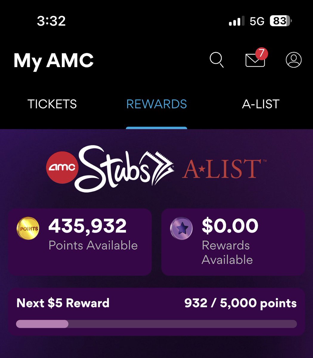 Cashier (giving me a lil smile) “want to use some of your points” Me “nah” Cashier “you saving for something” Me “going for a record” cashier “the highest I’ve seen is 900k” Me “workin on it”