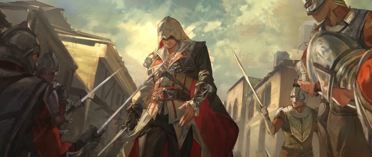 comfycheko's tweet image. The way this is already DEMANDING my money 😭🙌 Reverse: 1999 really did their big one with the Assassin’s Creed collab!!!
