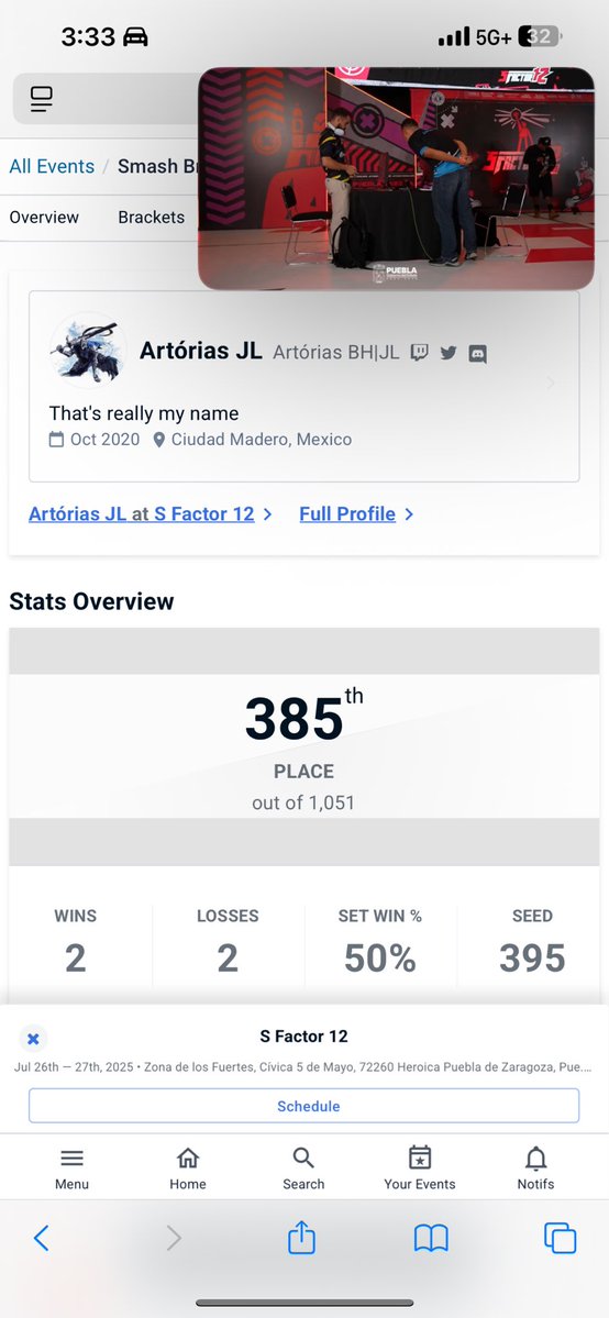 _JayyL_'s tweet image. I need to break the 2-2er curse at majors 

2-2 at Smash Factor