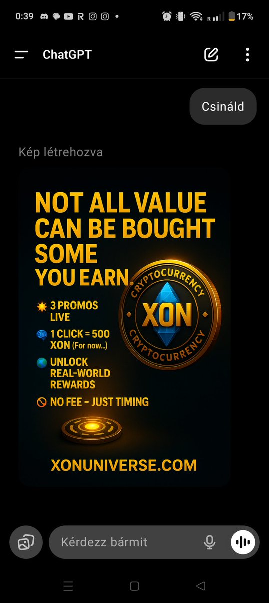 🔥 Not all value can be bought later. Some you earn now — or miss forever.

💥 3 live promos. No luck. No lottery.
Only performance = guaranteed $XON.

🧠 Halving system in motion:
Today: 1 click = 500 XON
Soon: 1 click = just 3 😳

🌍 This is your entry into a closed ecosystem