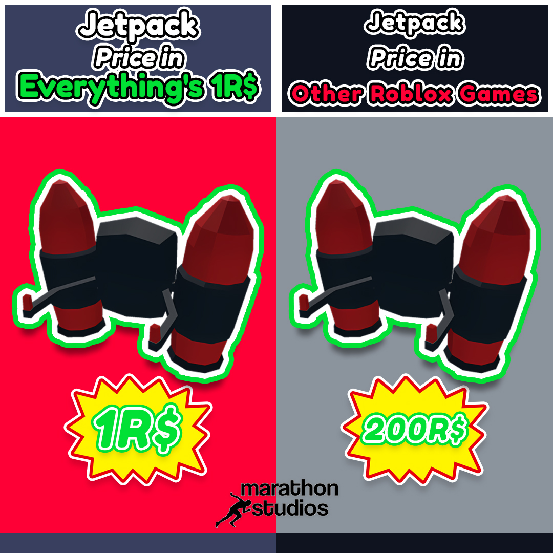 marathonstudiox's tweet image. 💸 Why spend 500 Robux when it could be just 1?
In Everything's 1R$, it's just 1 Robux. Always.
In a world full of overpriced, pay-to-win Roblox games,
we said: what if everything was fair?
✨ No fake discounts
💥 No overpriced items
💸 Just 1 Robux — always.
#roblox #1robux